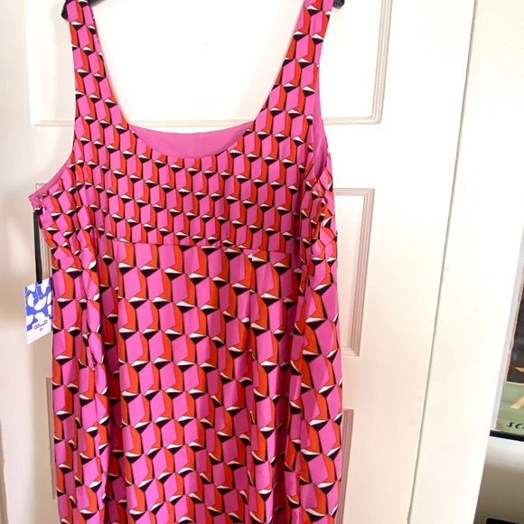 NWT Diane von Furstenberg 90s Shift Pink Modern Geo Mini Dress DVF for Target - Picture 3 of 4